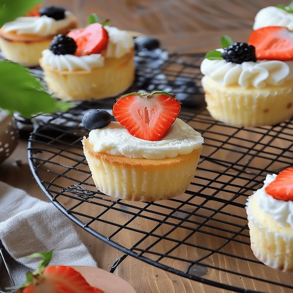 Mini Japanese Cotton Cheesecake: Light, Fluffy, and Irresistible!