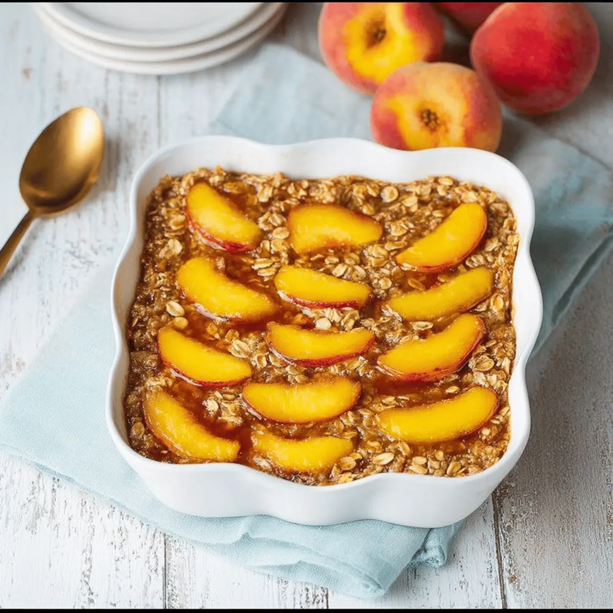 Peach Baked Oatmeal: The Best Cozy Breakfast Delight