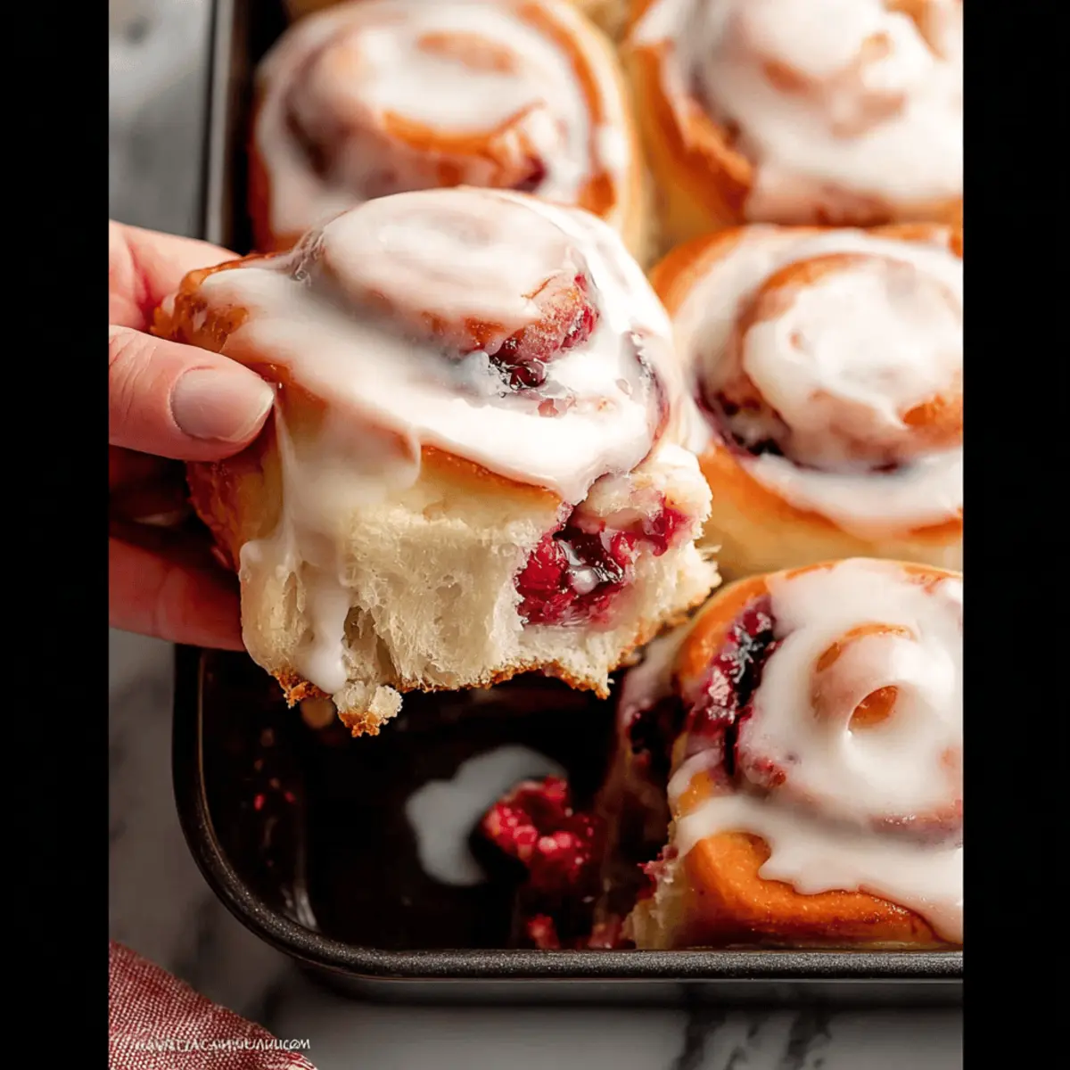 Raspberry Swirl Sweet Rolls You Can’t Resist Indulging In