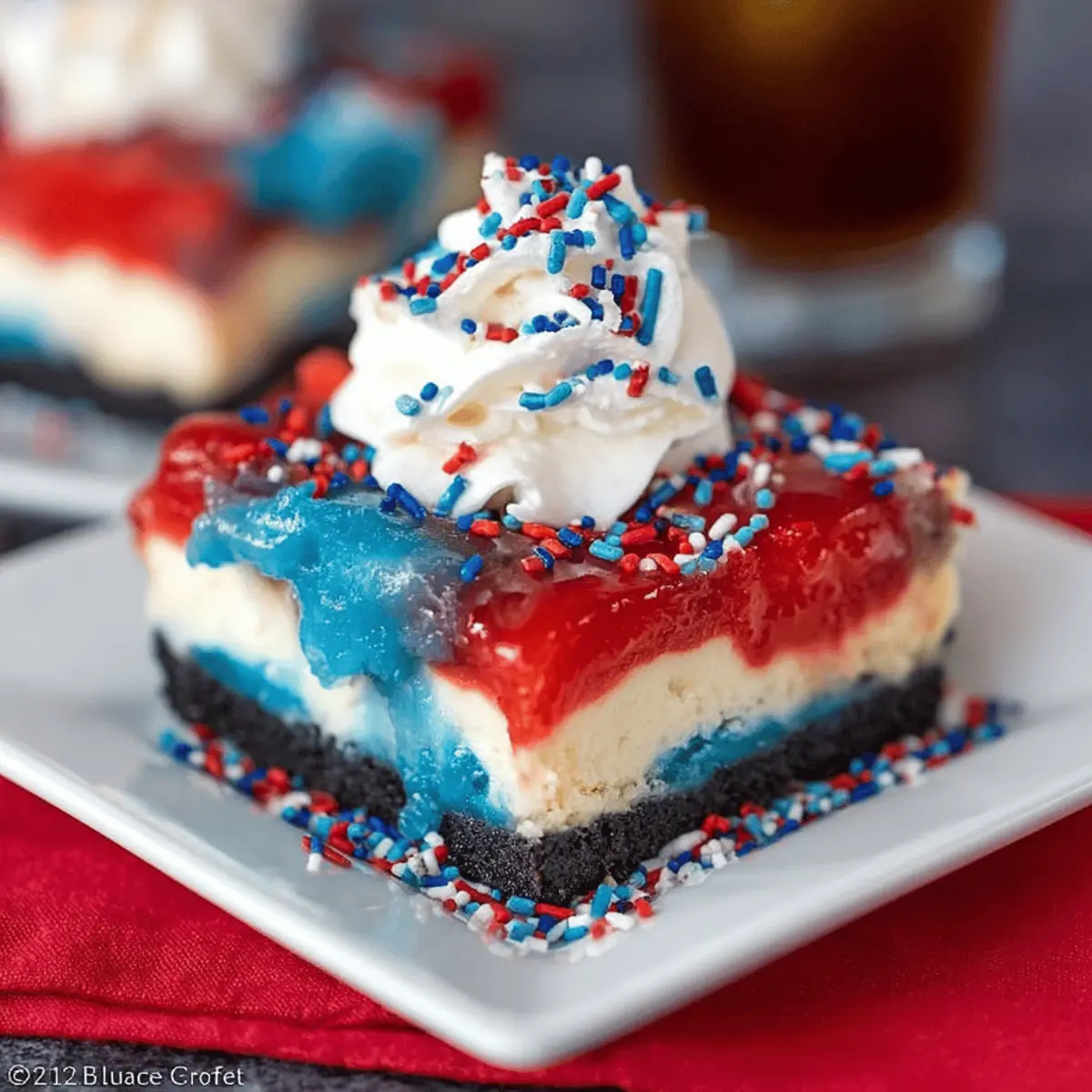 Red White and Blue Cheesecake Bars: Easy Summer Indulgence
