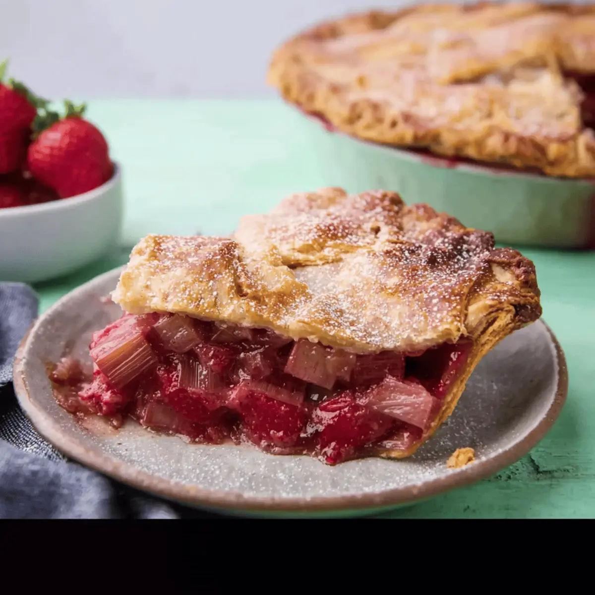 Strawberry Rhubarb Pie: Sweet, Tart Bliss in Every Bite
