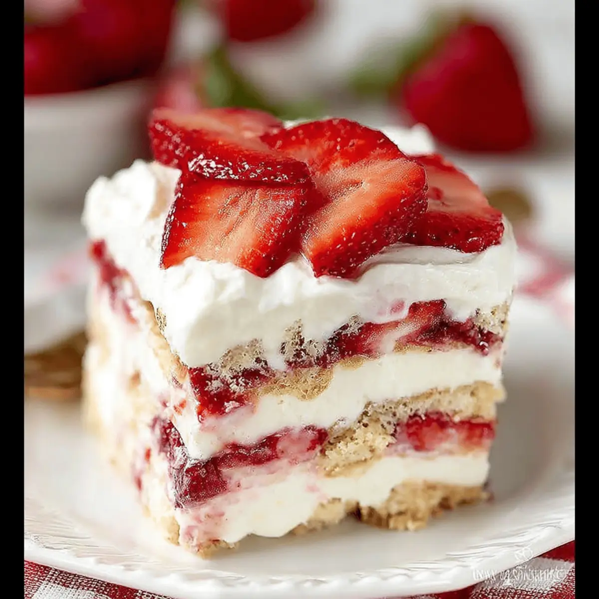 Strawberry Shortcake Icebox Cake: Irresistibly Creamy Delight
