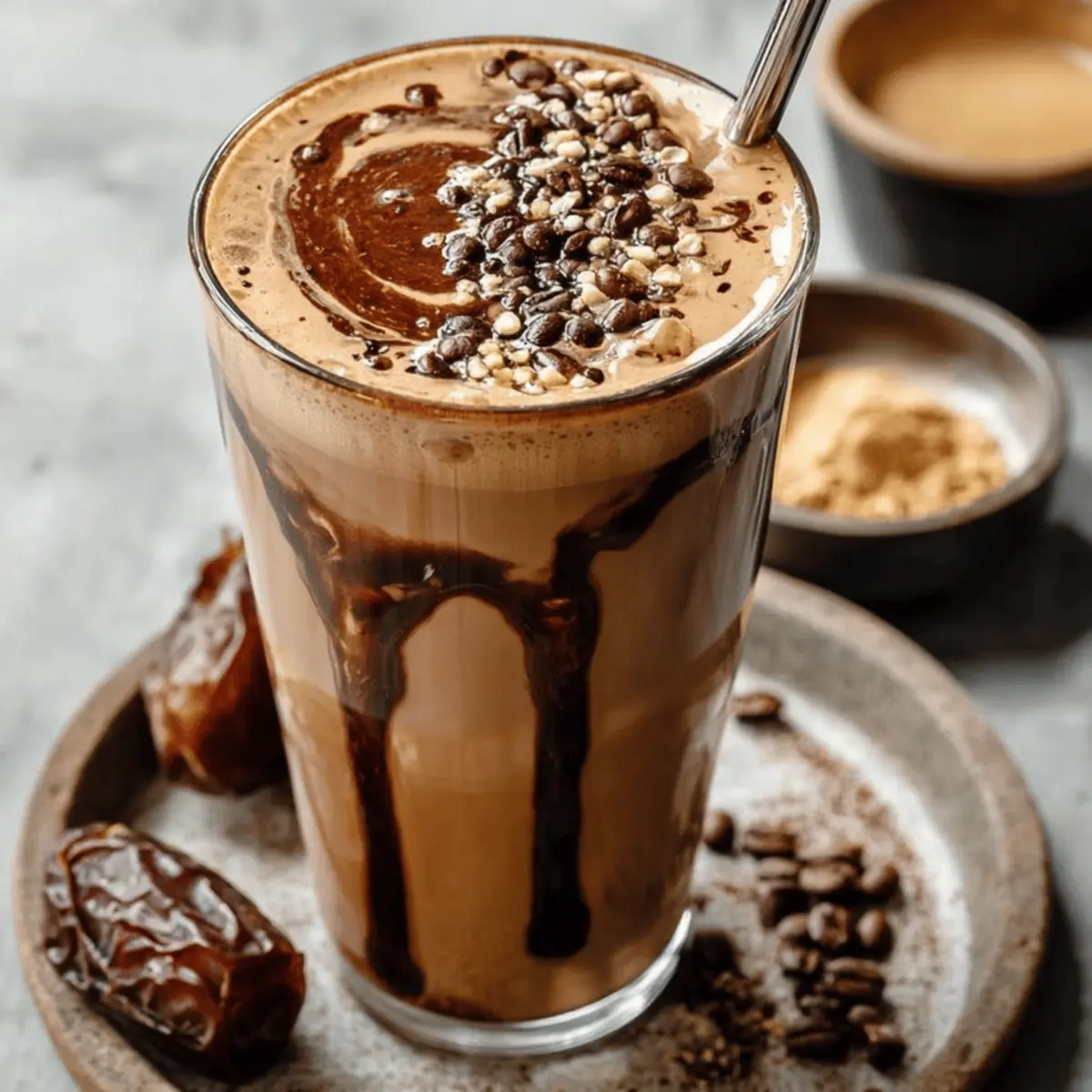 Tahini Chocolate Coffee Date Shake: Indulgent Bliss in a Glass