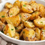 Air Fryer Garlic Parmesan Potatoes