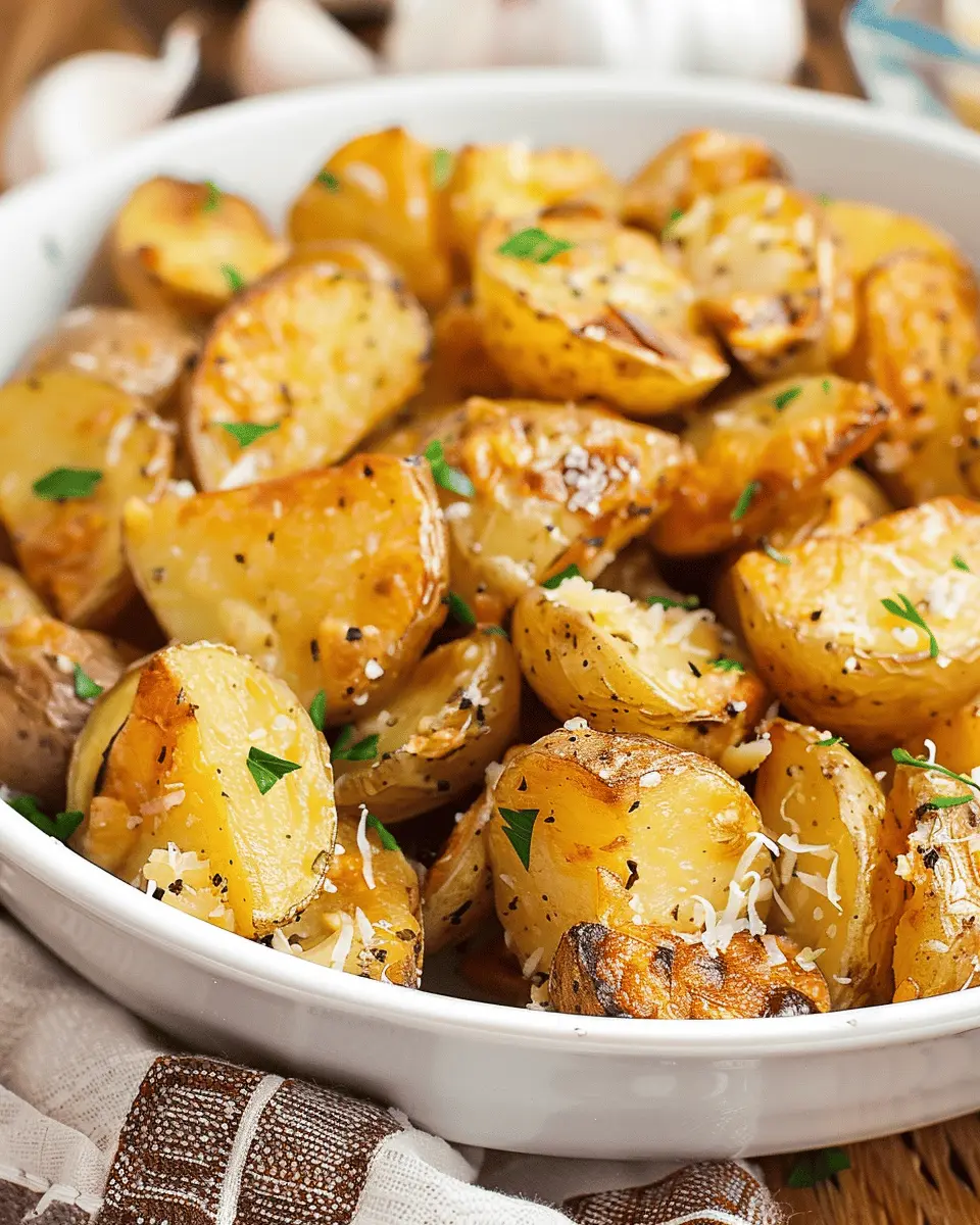 Air Fryer Garlic Parmesan Potatoes: Easy, Crispy, and Delicious
