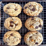 Caramel Peanut Butter Chocolate Chip Cookies