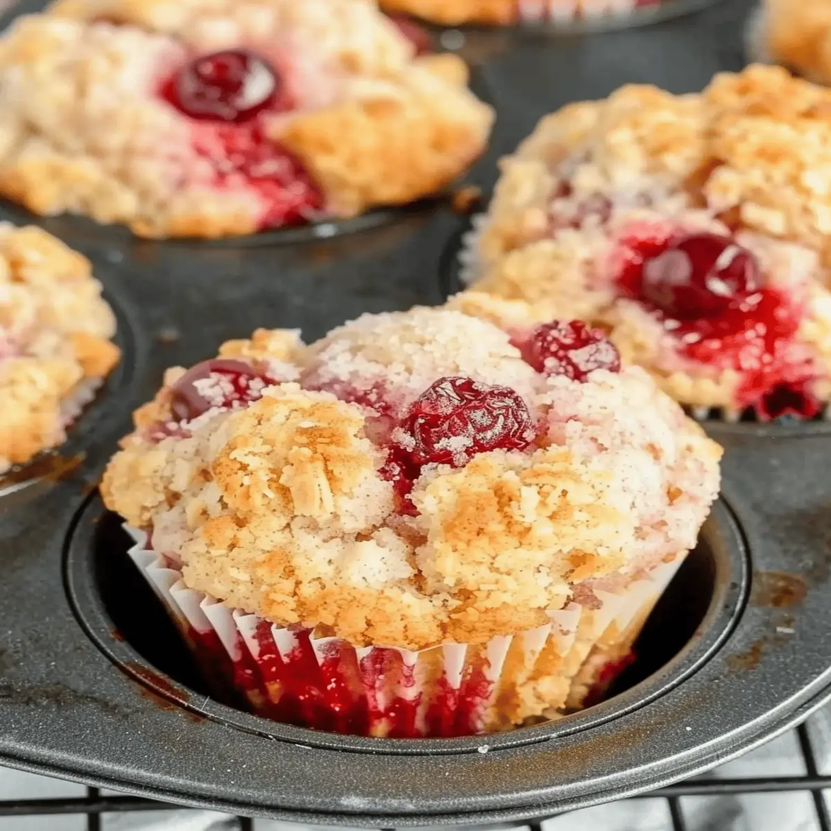 Cherry Cobbler Muffins: Indulgent Treats for Any Morning