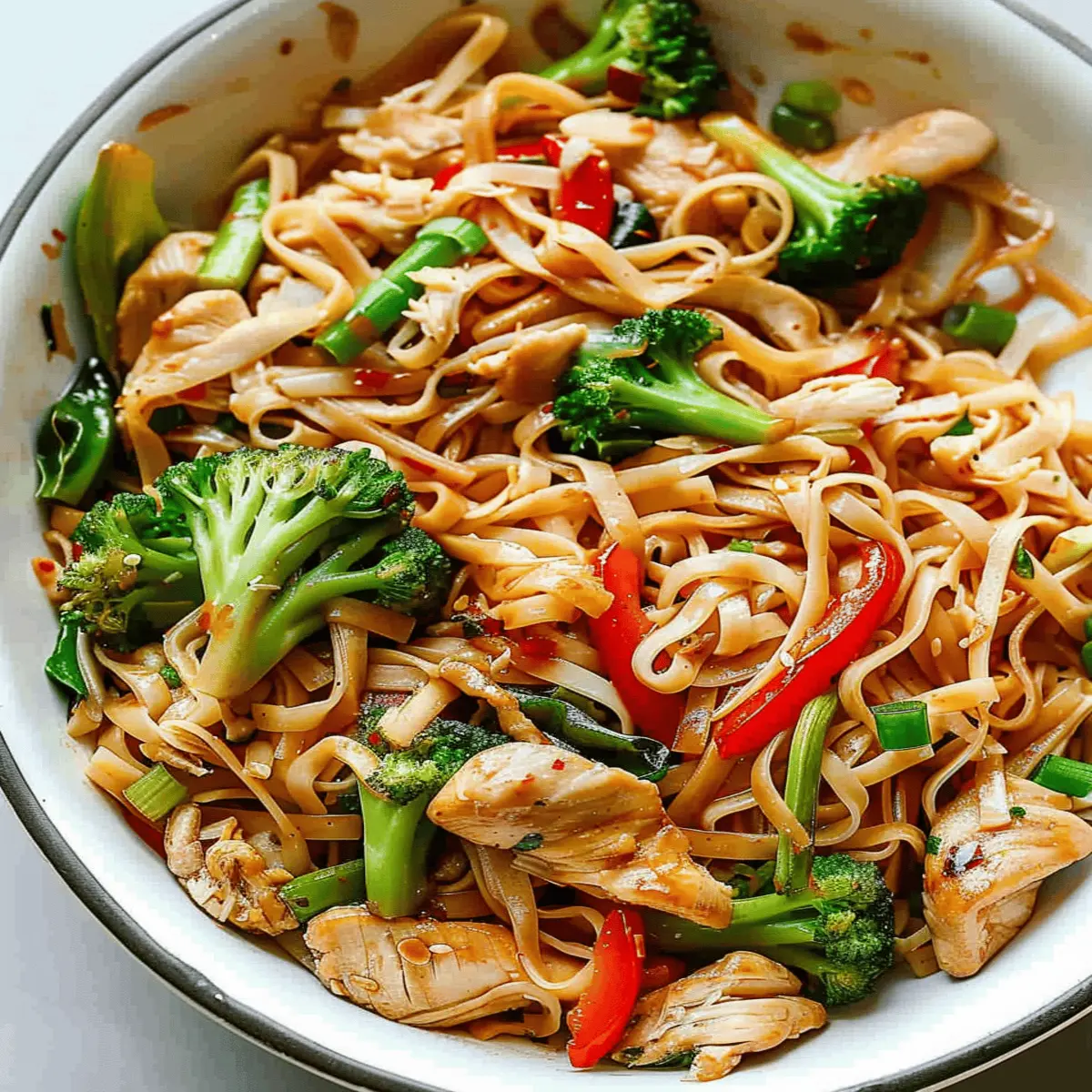 Chicken Stir Fry with Rice Noodles: Easy & Flavor-Packed Delight