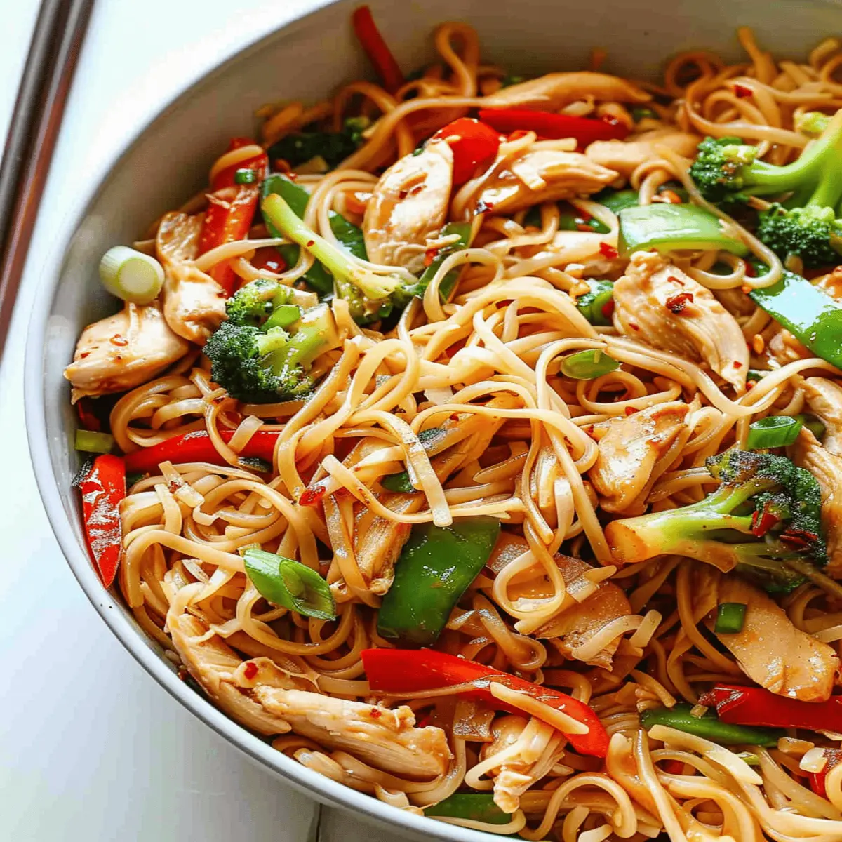 Chicken Stir Fry with Rice Noodles: Easy Weeknight Delight