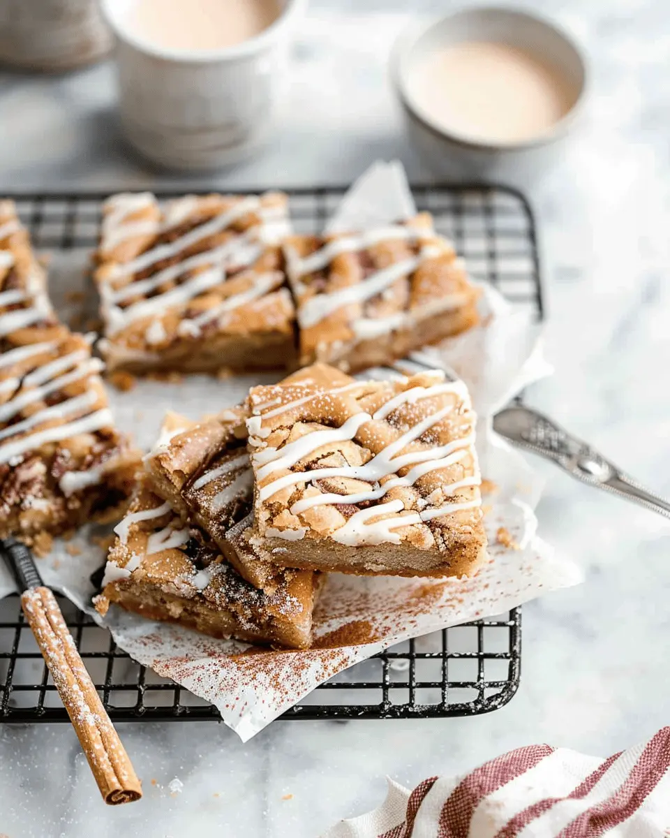 Cinnamon Roll Blondies: Indulgent Treats You’ll Crave Daily