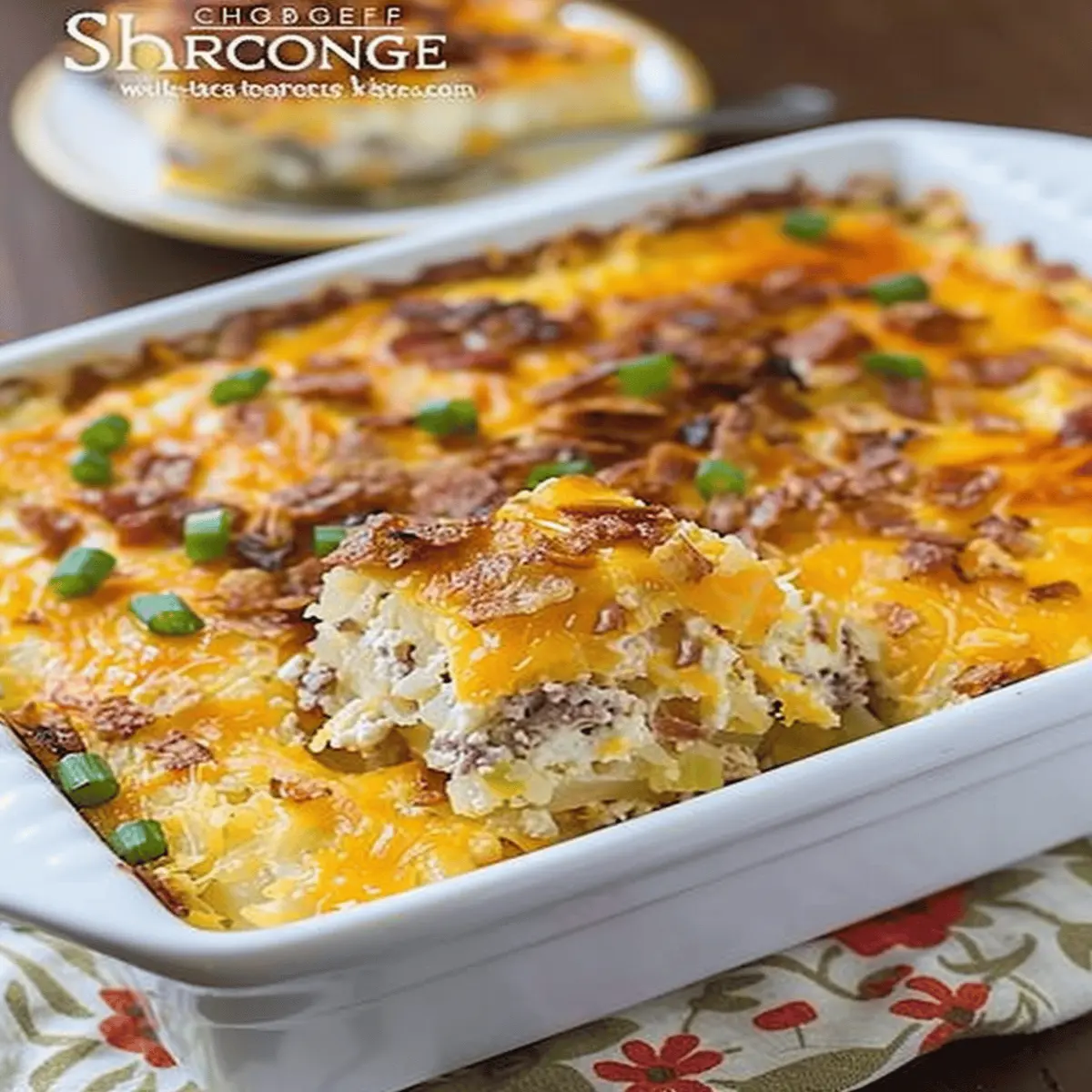 Cream Cheese Hash Brown Breakfast Casserole: Irresistibly Easy Delight