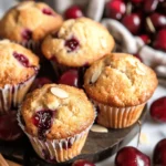 Easy Cherry Muffins with Almond Extract