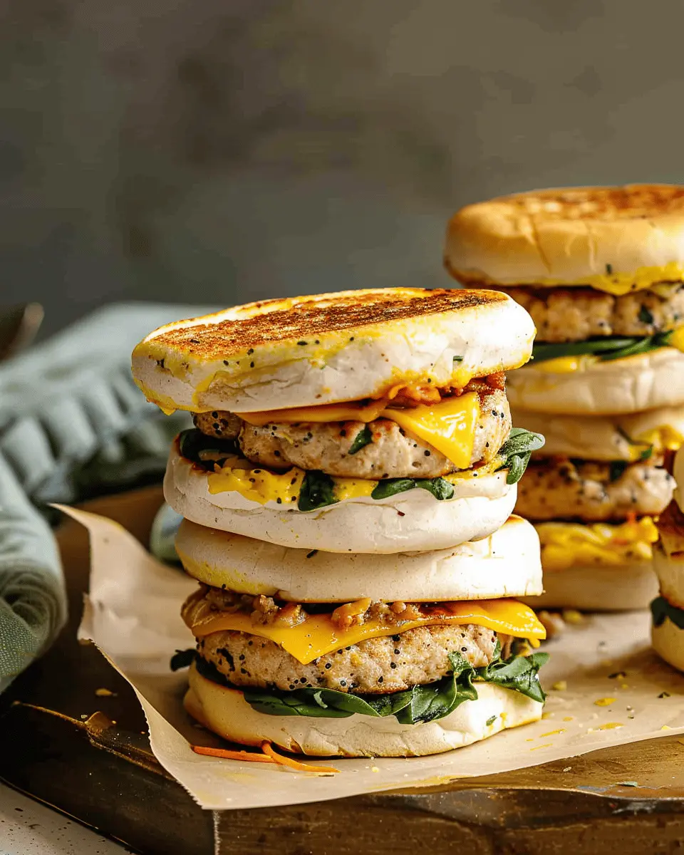 Freezer Friendly Breakfast Sandwiches: Easy Turkey Bacon Delight