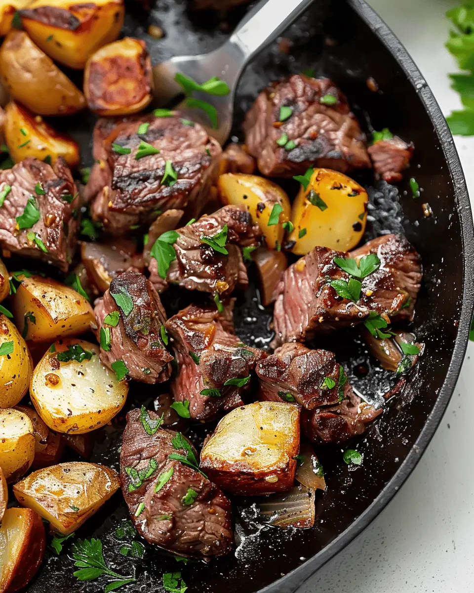 Garlic Butter Steak Bites and Potatoes: A Juicy Family Delight