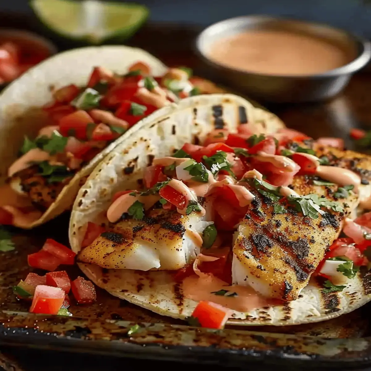Grilled Fish Tacos: Irresistibly Spicy Mayo Delight!