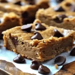 Healthy Peanut Butter Greek Yogurt Breakfast Blondies