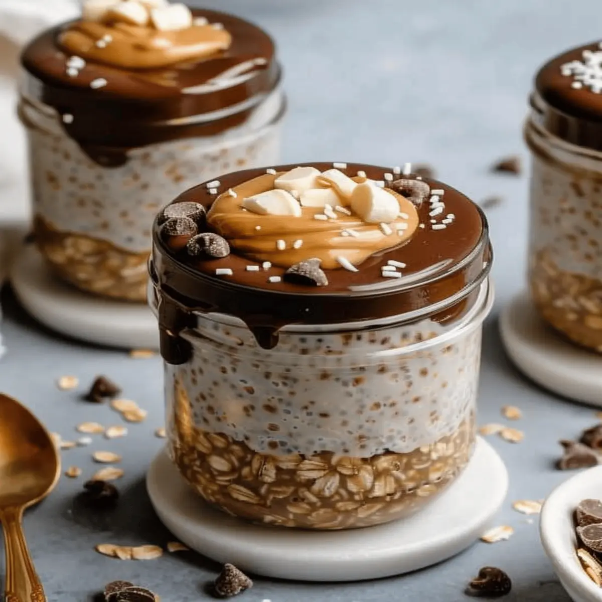 High Protein Peanut Butter Cup Overnight Oats That Delight