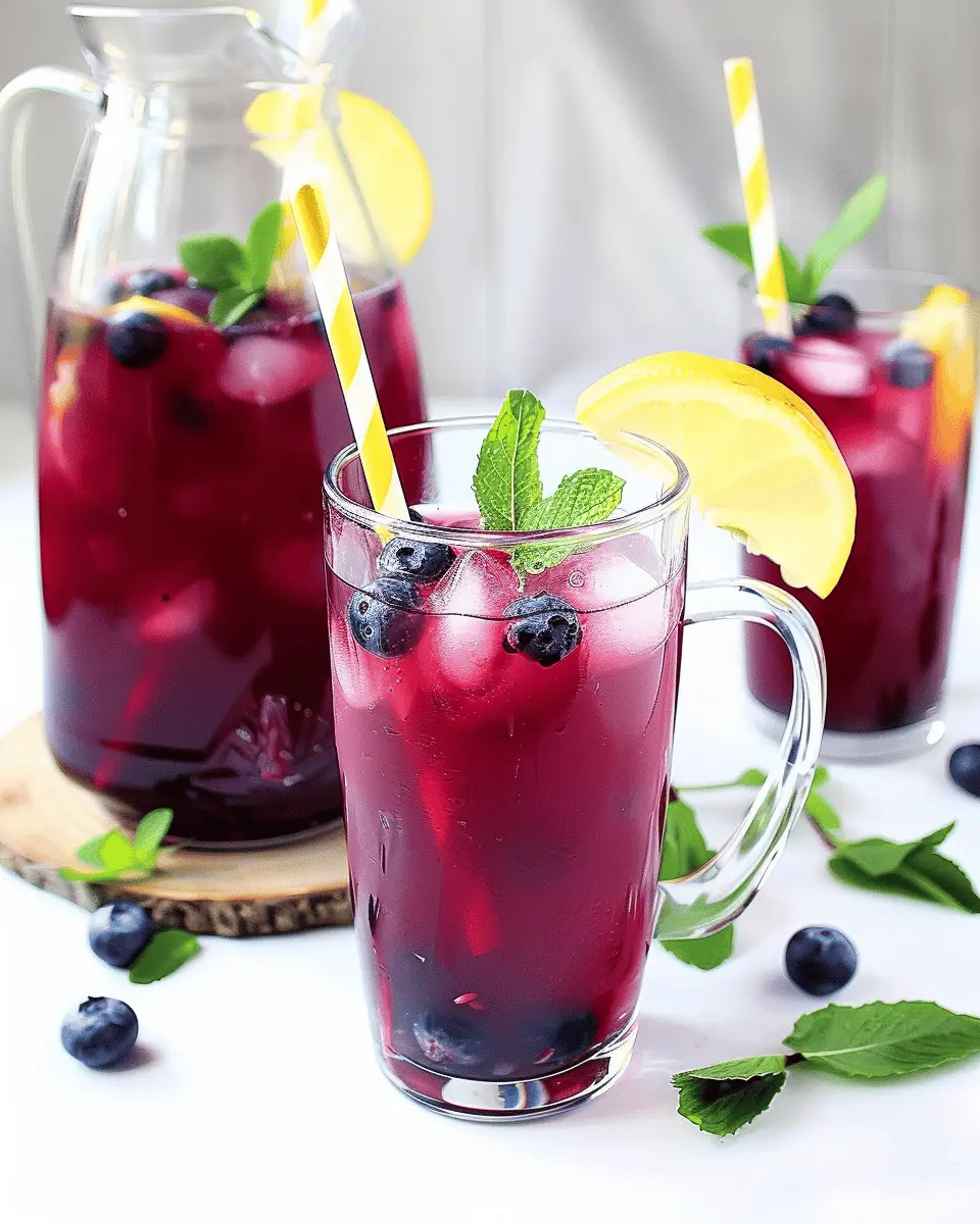 Homemade Blueberry Iced Tea: The Best Refreshing Summer Sip