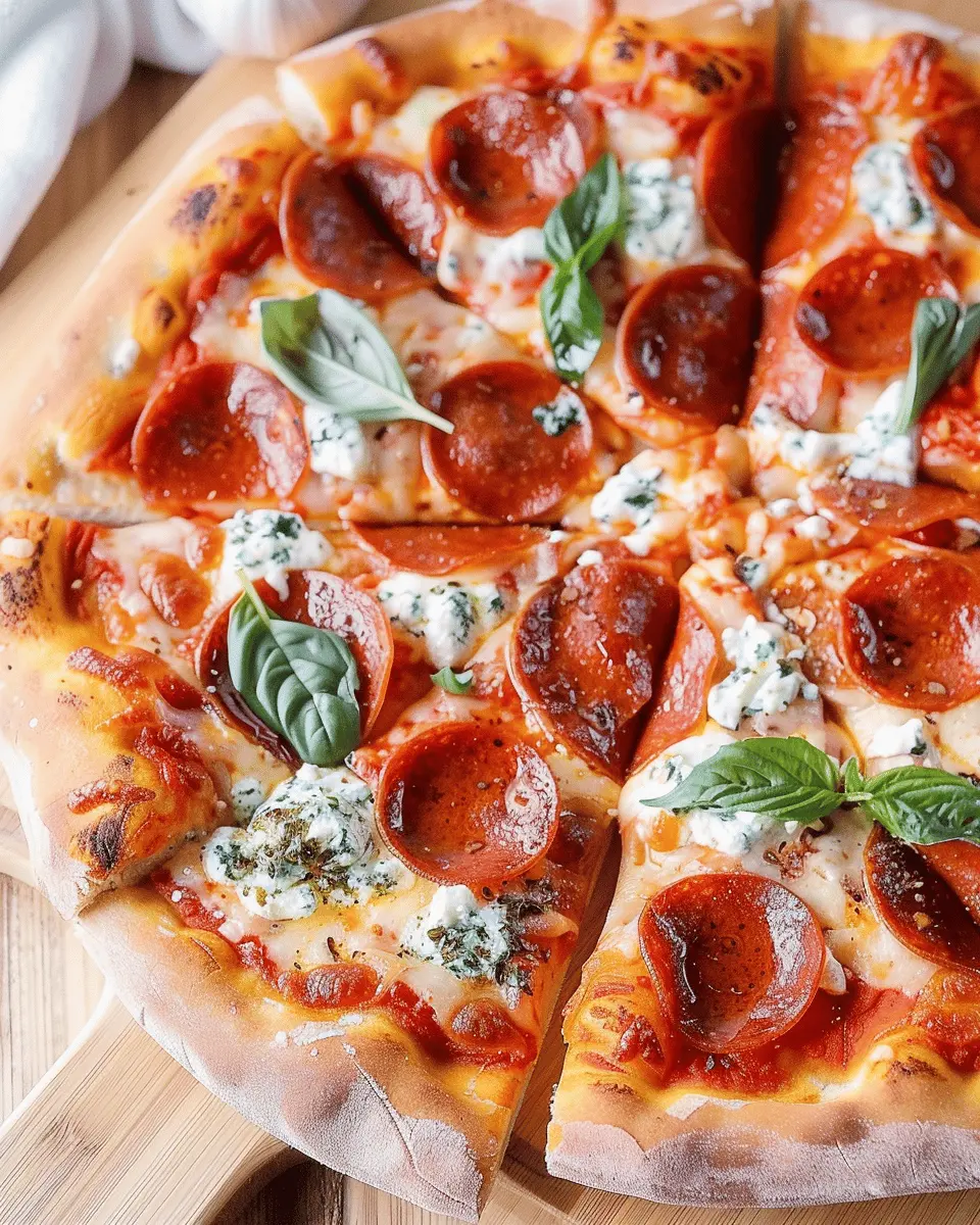 Hot Honey Pepperoni Ricotta Pizza: Irresistibly Cheesy Goodness