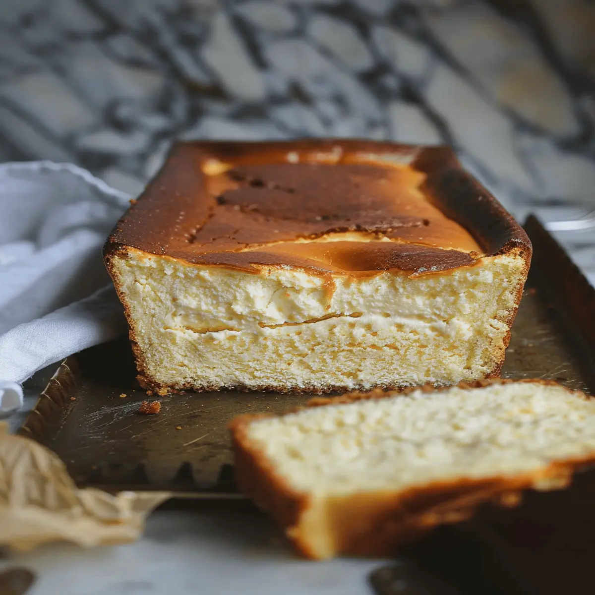 Loaf Pan Basque Cheesecake: Indulgent Treat Made Easy