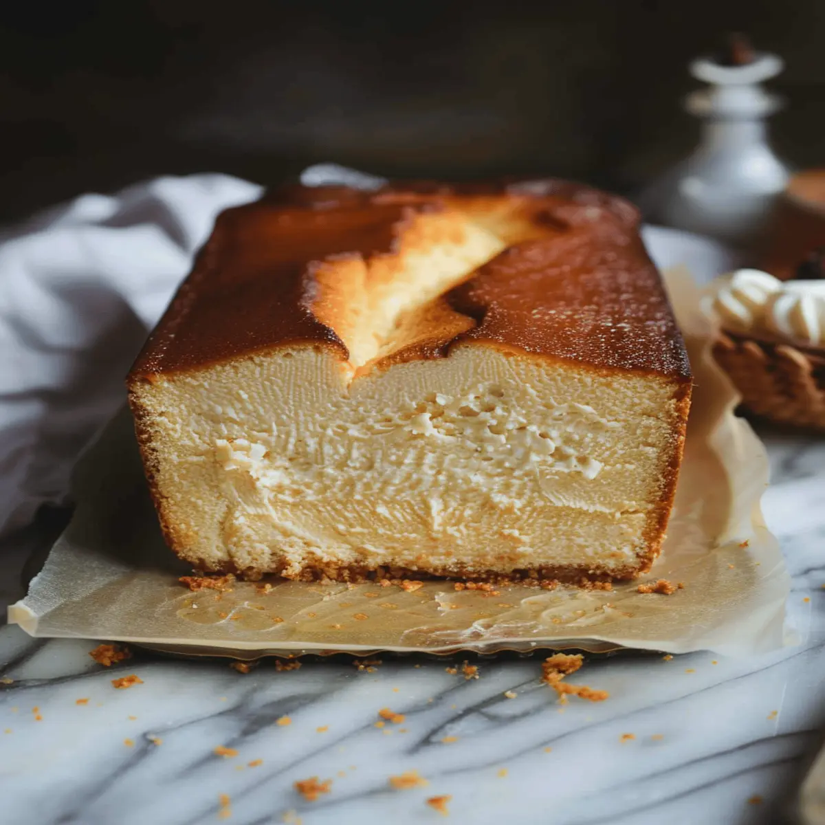 Loaf Pan Basque Cheesecake: Indulgent Delight for Home Chefs