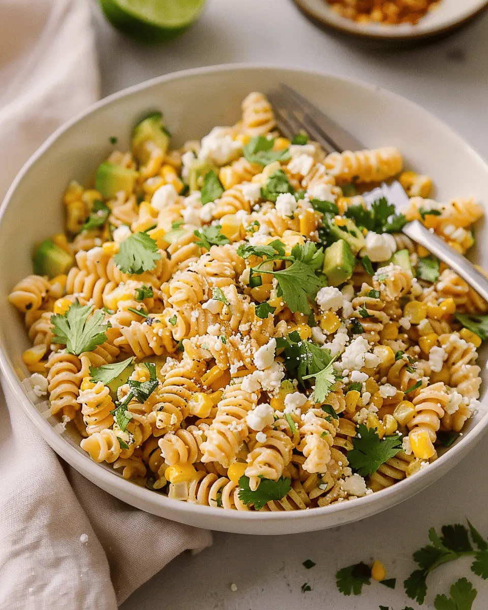 Mexican Street Corn Pasta Salad Recipe: A Bold and Easy Twist