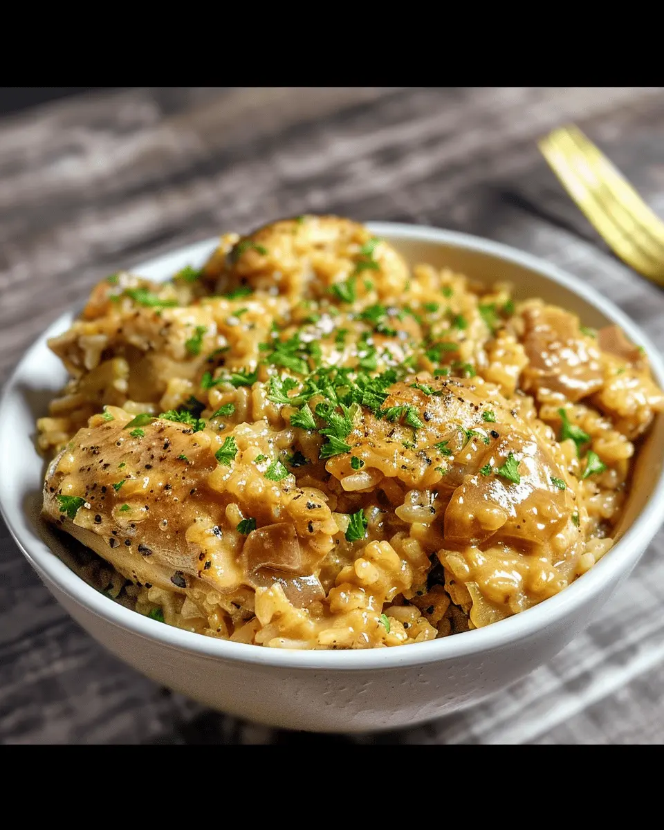One Pan Smothered Chicken and Rice: Easy Comfort Food Bliss