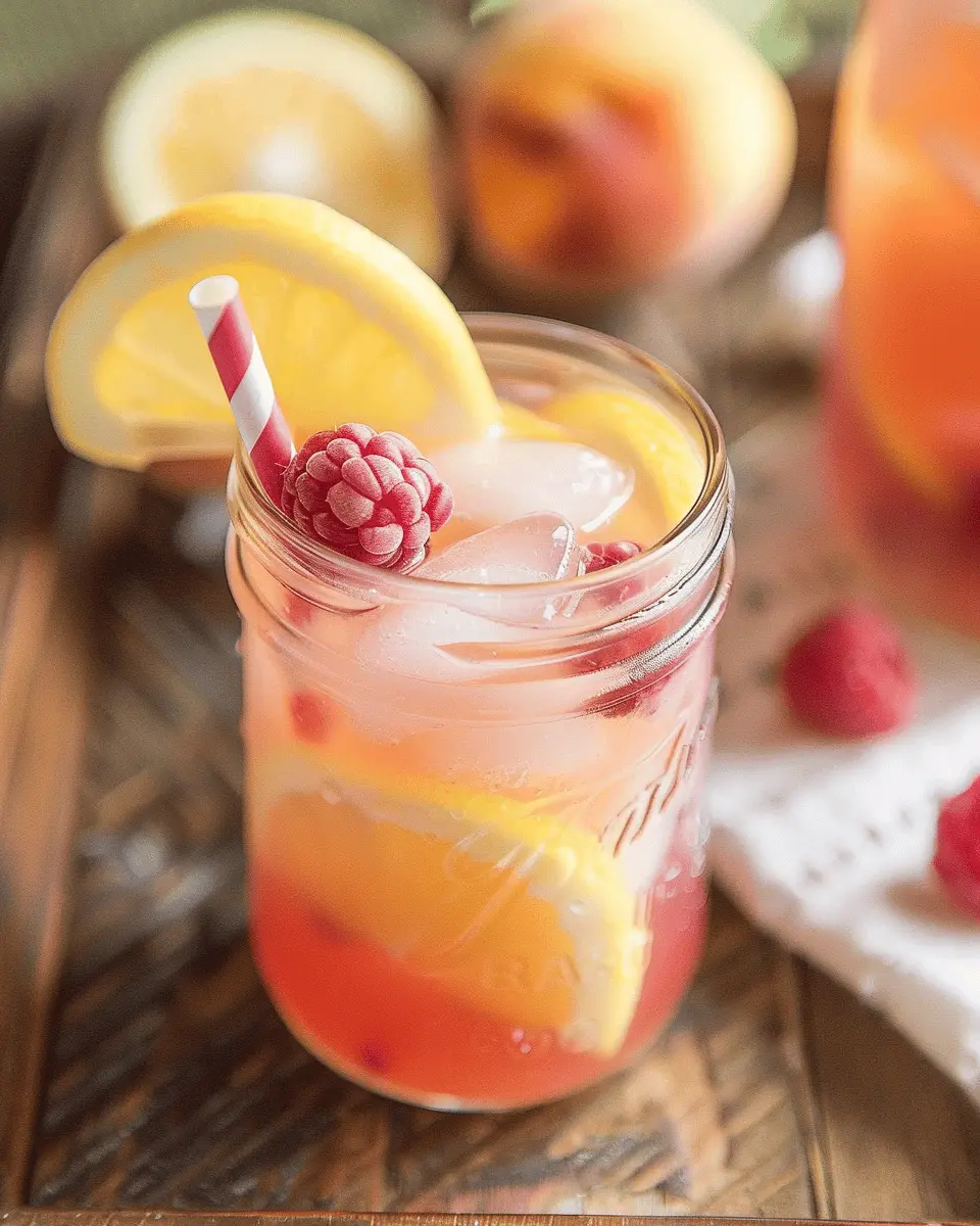 Raspberry Peach Lemonade: Refreshing Summer Drink Recipe for All