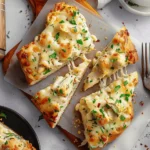 The Viral Chicken Alfredo Garlic Bread I'm Obsessed With