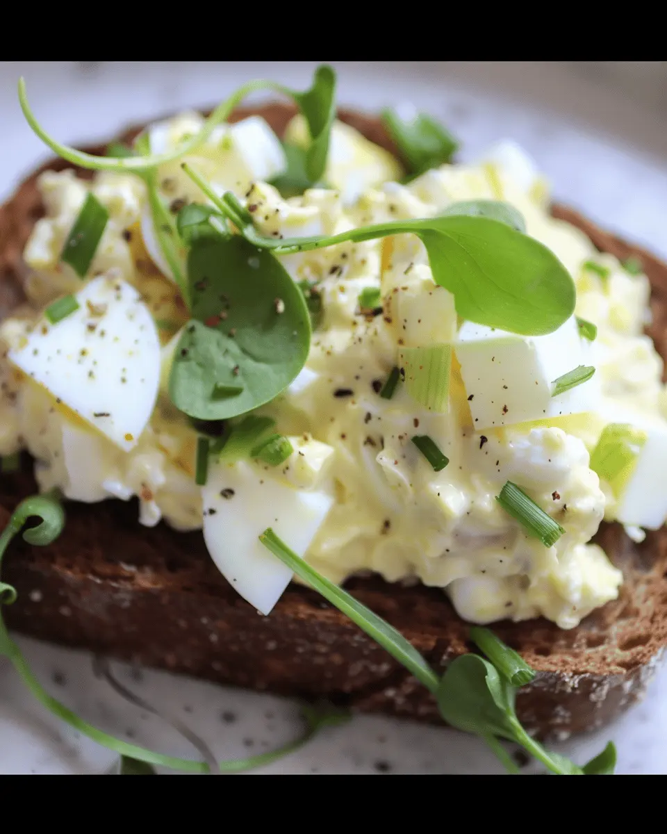 Quick and Easy Creamy Egg Salad on Toast: The Best Homemade Delight