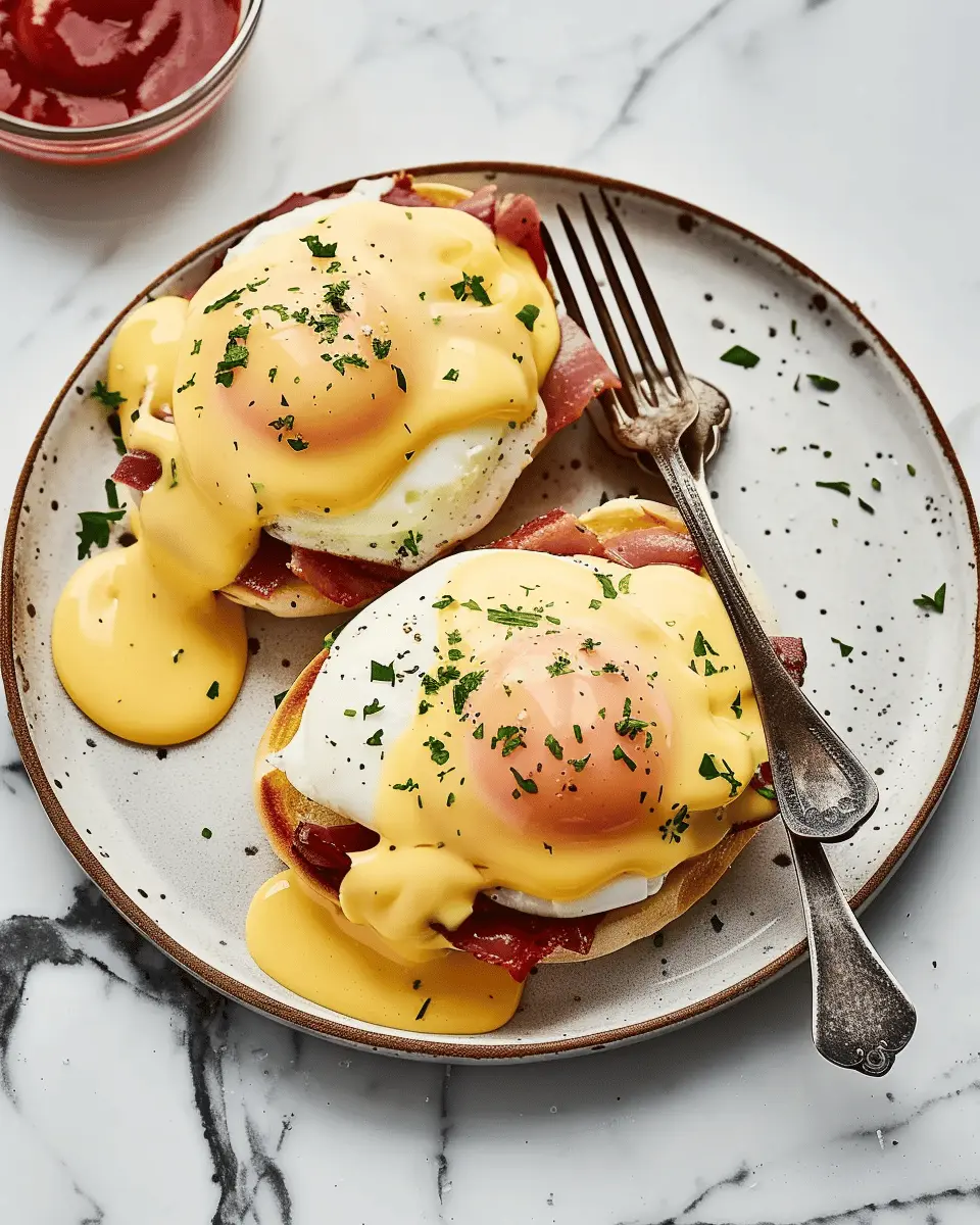 How to Make Eggs Benedict with Turkey Bacon and Chicken Ham