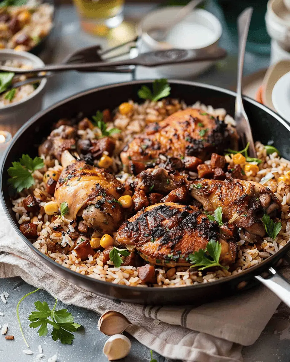 One Skillet Baked Chicken Shawarma and Rice: Easy & Flavorful Meal