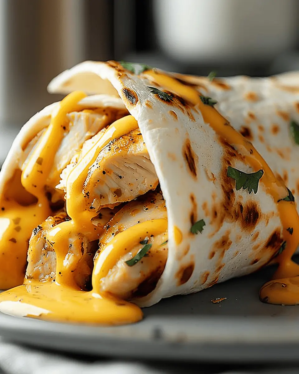 Cheesy Garlic Chicken Wraps: Easy & Delicious Homemade Delight
