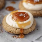 Crumbl Salted Caramel Cheesecake Cookies