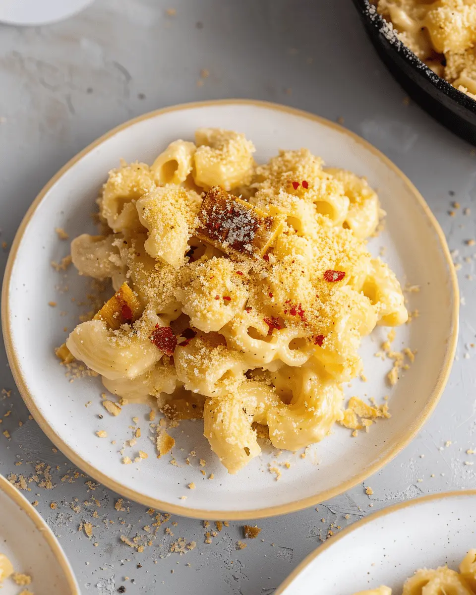 One Bowl Creamy Brie Mac and Cheese with Turkey Bacon Delight