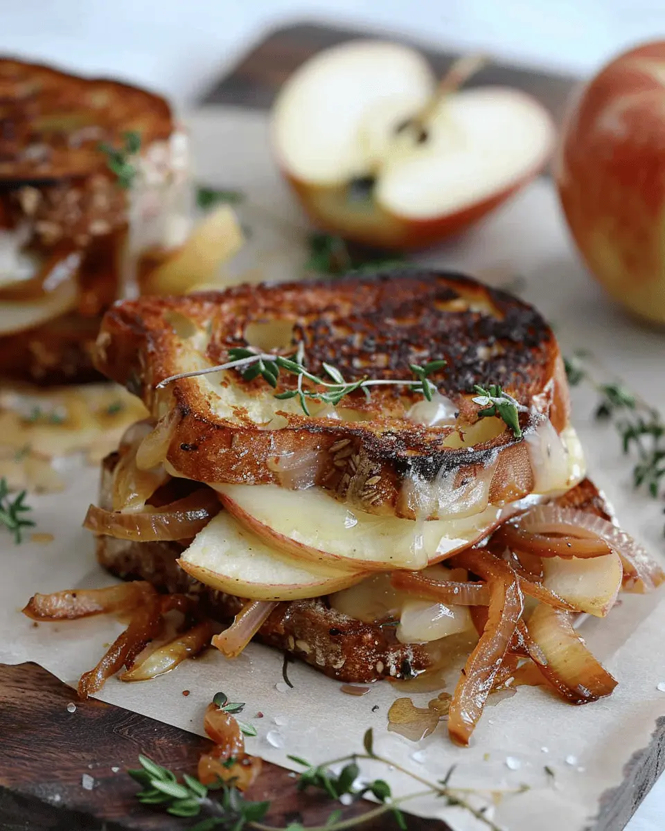 Apple and French Onion Grilled Cheese: The Ultimate Comfort Bite