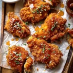 Baked Crunchy Hot Honey Chicken