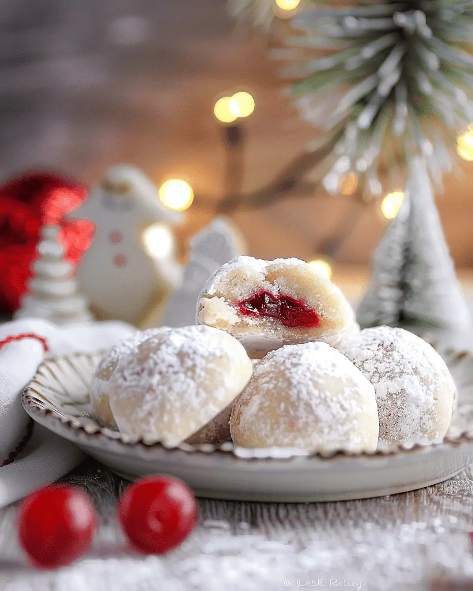 Cherry Snowball Cookies: Easy Treats for Your Sweet Tooth Delight