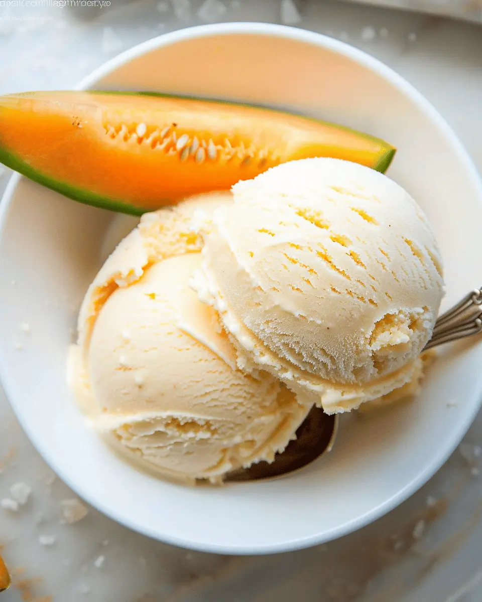 Cantaloupe Sea Salt Ice Cream: A Refreshingly Indulgent Treat