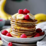Easy and healthy Banana Oat pancakes