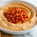 Easy Roasted Red Pepper Hummus