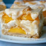 Peaches and Cream Cheesecake Bars