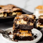 Milky Way Caramel Cheesecake Brownies