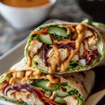 Thai Peanut Chicken Wraps
