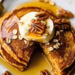 Healthy Pumpkin Oatmeal Pancakes