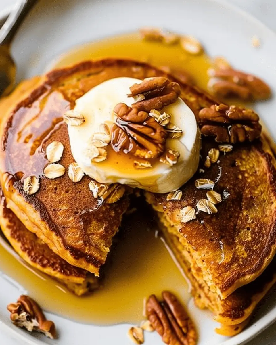 Healthy Pumpkin Oatmeal Pancakes for a Cozy Fall Breakfast