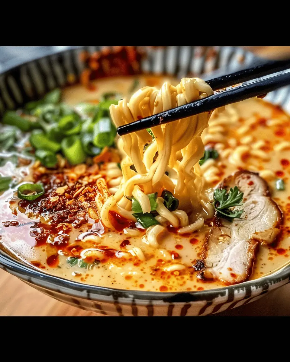 A Comforting Noodle Bowl with Turkey Bacon and Chicken Ham Delight