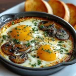 Baked Eggs with Sautéed Mushrooms Recipe