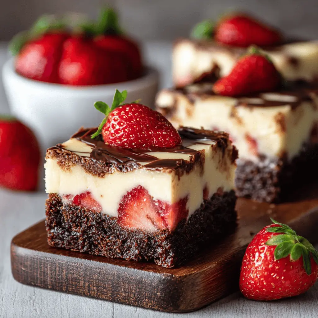 Easy Strawberry Cheesecake Brownies: Indulgent Homemade Delight