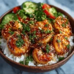 Honey Garlic Shrimp Bowls